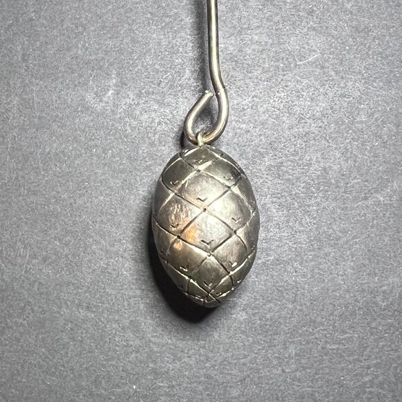 Vintage Unique Metal Bird & Dangling Pine Cone Hanging Christmas Ornament 8" - Picture 6 of 7